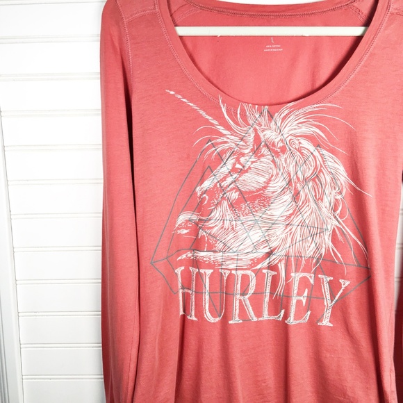 Hurley Geometric Unicorn Graphic Long Sleeve - Picture 2 of 6